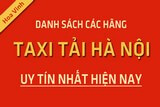 Danh sách các hãng taxi tải Hà Nội
