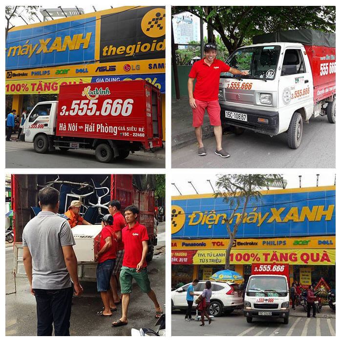 Cho thuê xe tải chở hàng tại Hải Phòng
